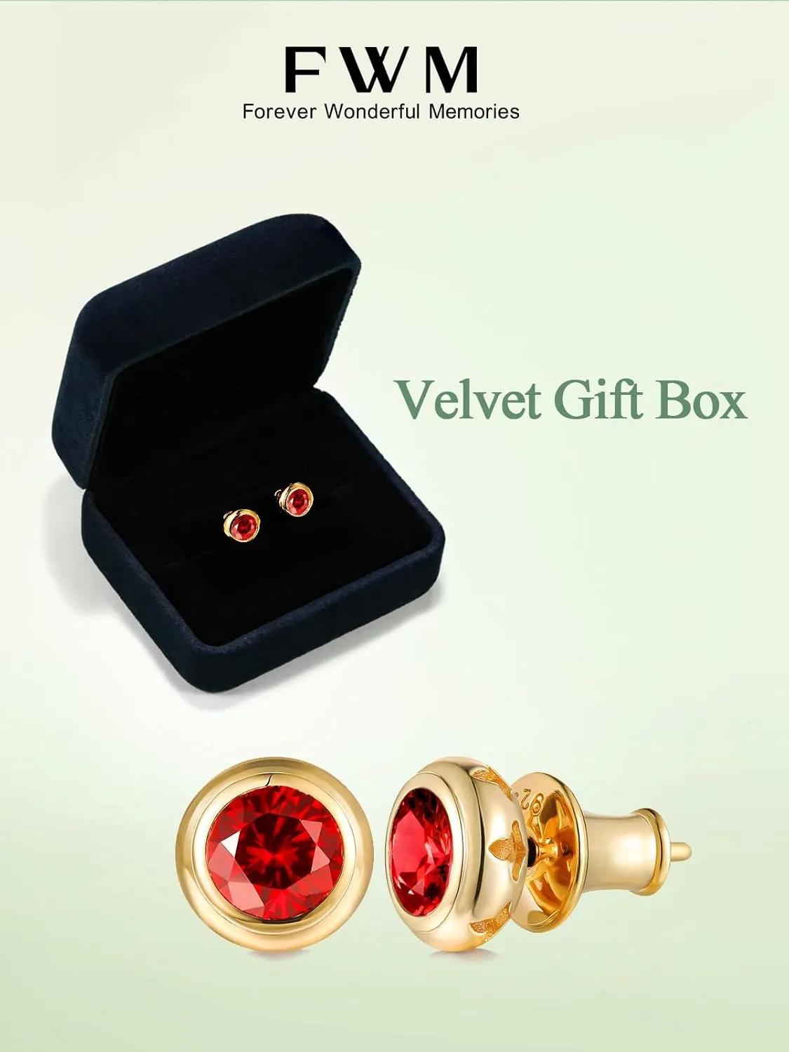 0.6-4CT Moissanite/Sapphire/Ruby/Emerald Sparkle Stud Earrings for Women, Solid 925 Sterling Silver, Hypoallergenic Anniversary Birthday Valentines Jewelry