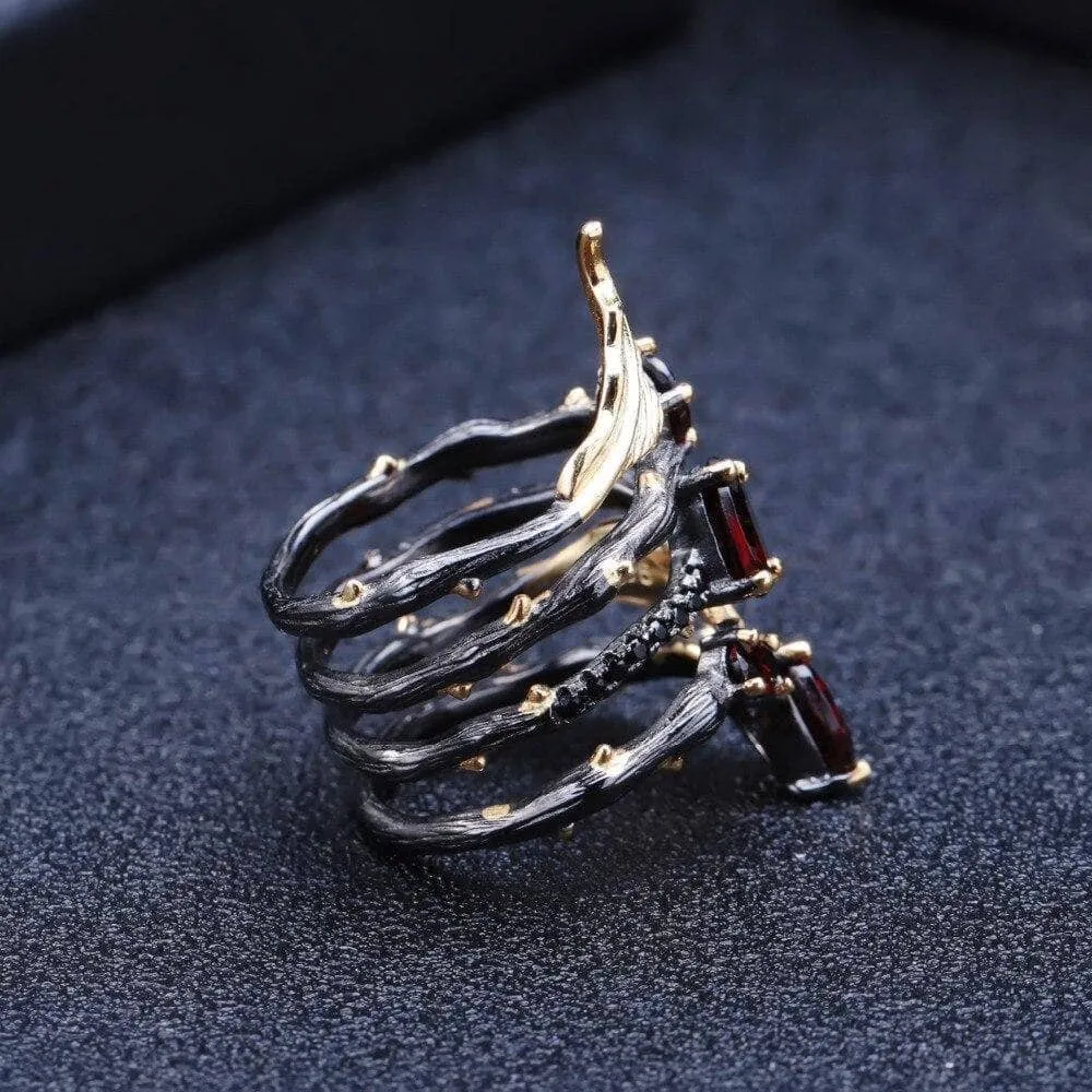 2.75Ct Natural Red Garnet Gemstone Rings