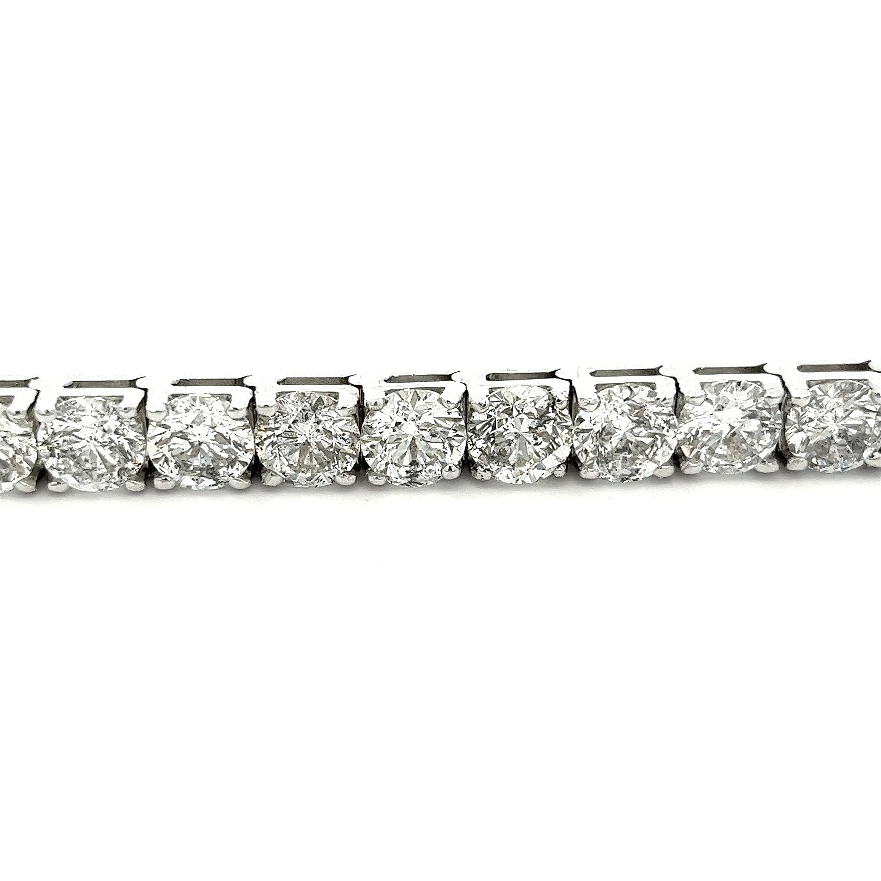29ct 18k White Gold Diamond Bracelet