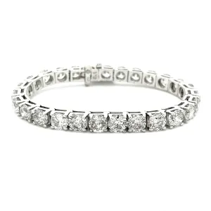 29ct 18k White Gold Diamond Bracelet