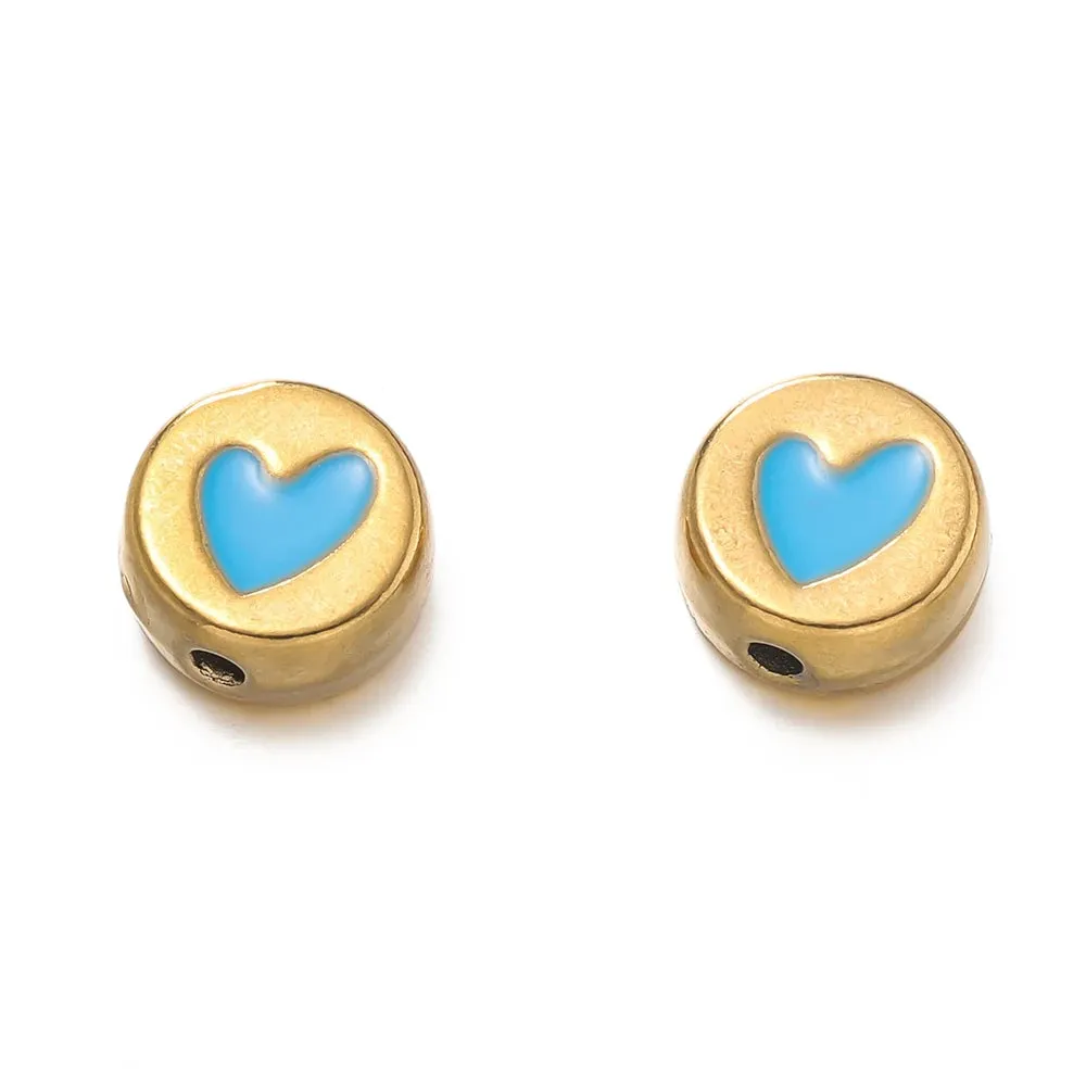 2pcs Stainless Steel Spacer Charms – DIY Jewelry Making