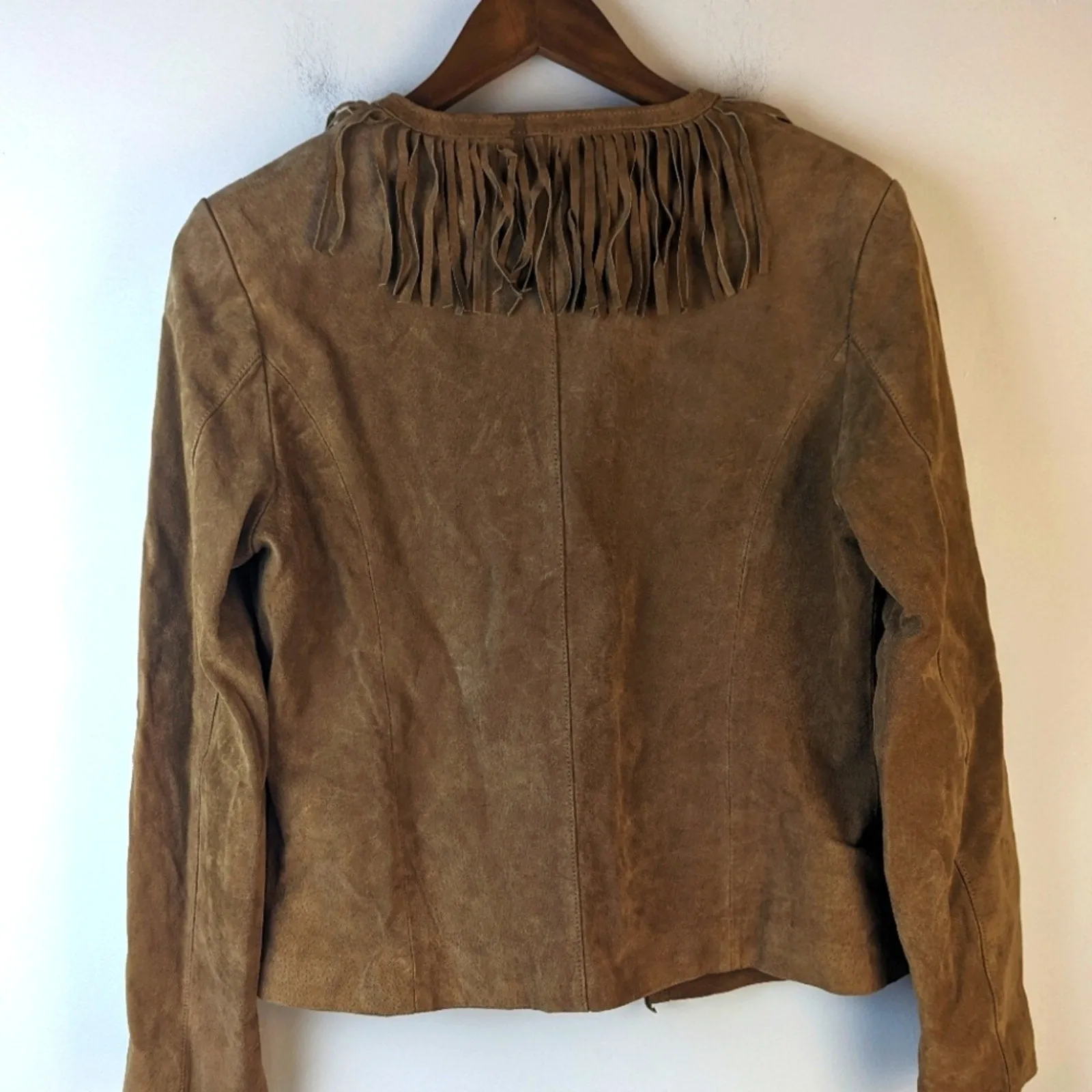 Adler Leather Fringe Jacket / Large
