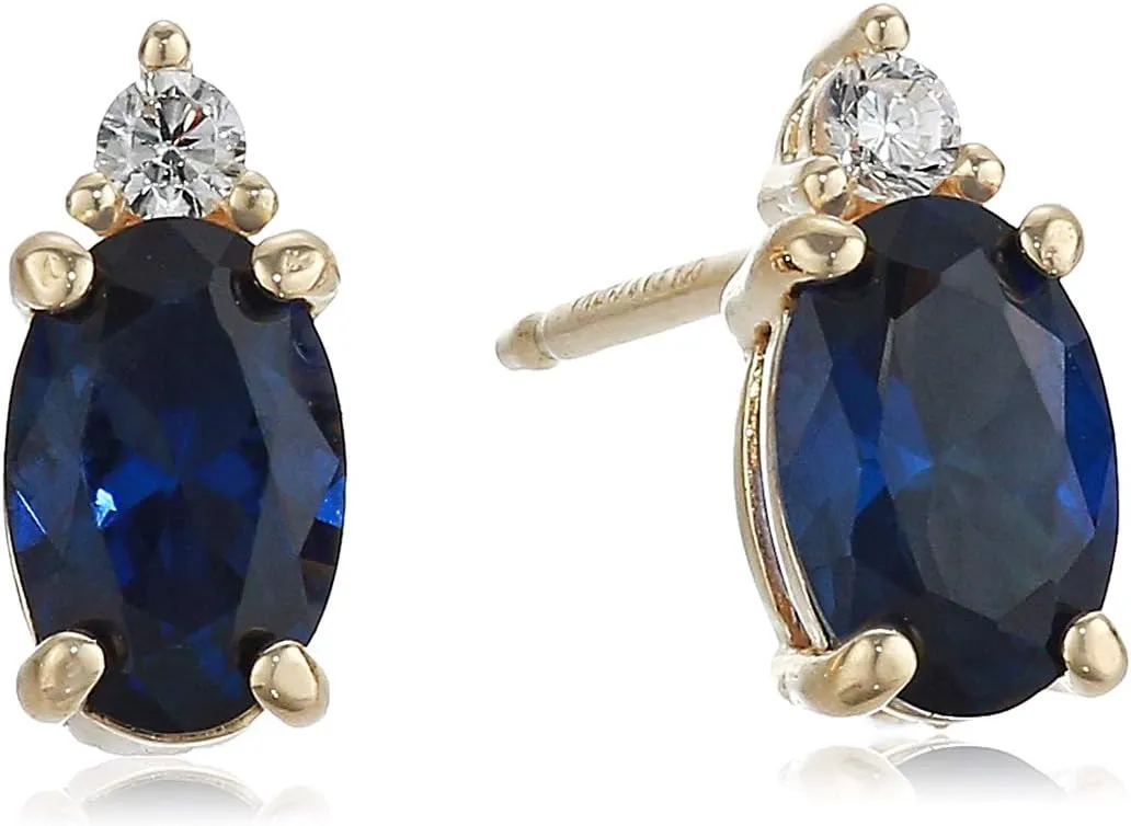 Amazon Essentials 18K Yellow Gold Plated Sterling Silver Stud Earrings (previously Amazon Collection)