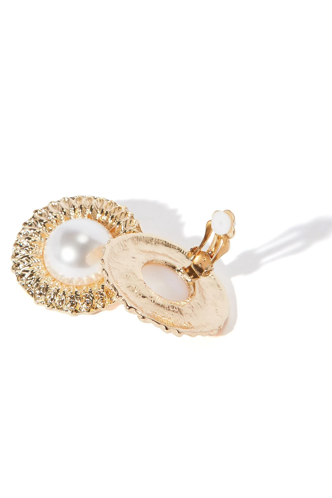 Ancient Aura Stud Earrings - Gold