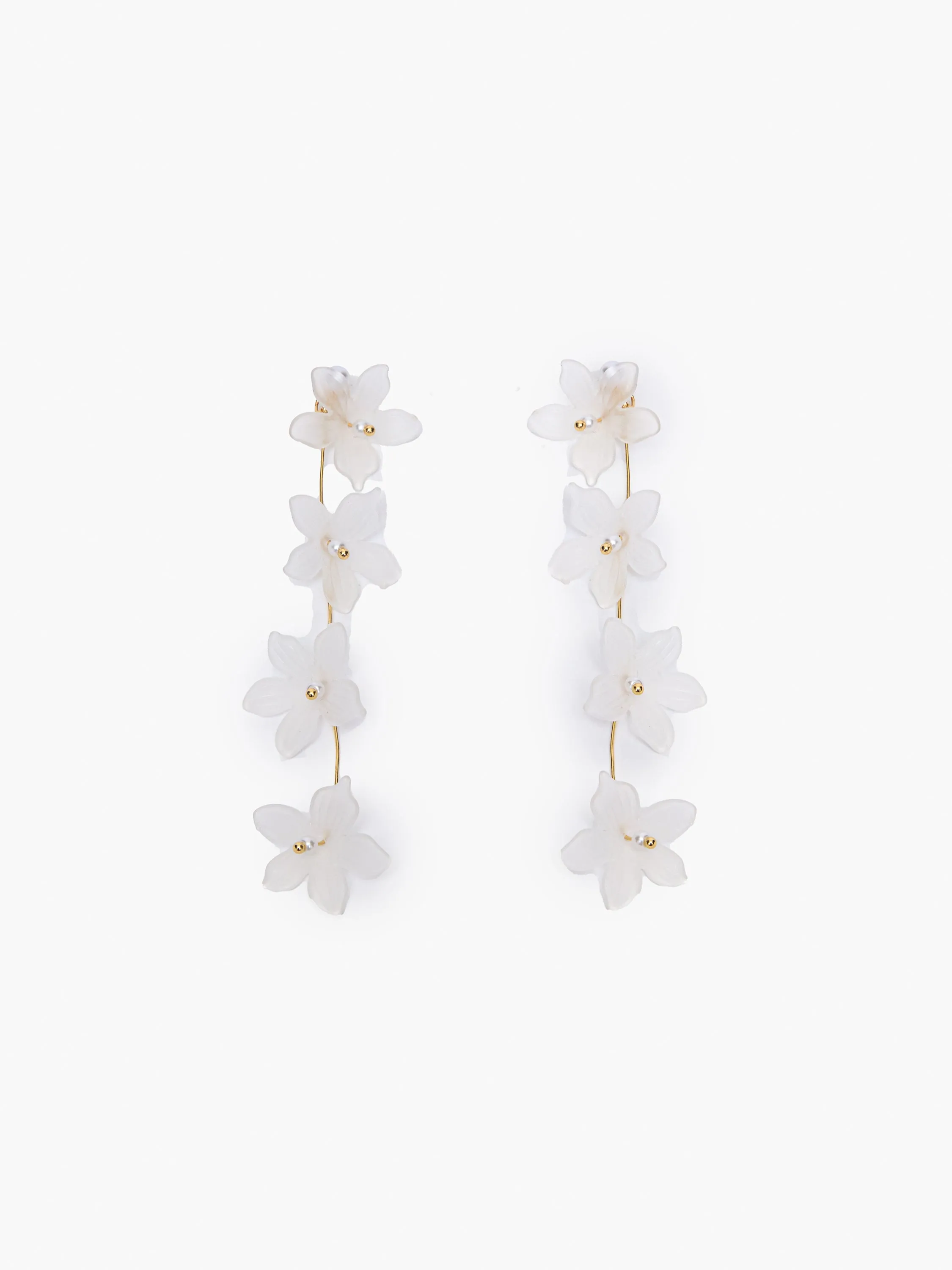 Cascade Floral Drop Earrings