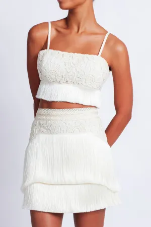 Crochet Fringe Cropped Top