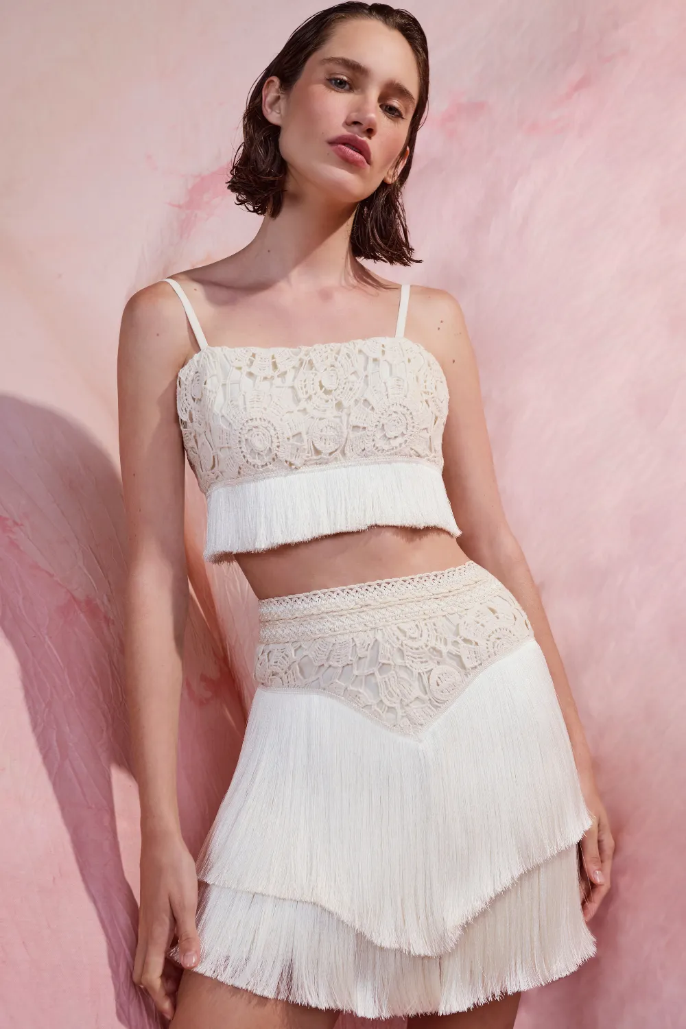 Crochet Fringe Cropped Top