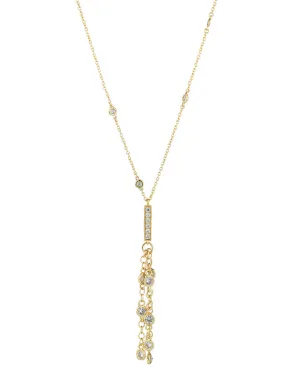 CZ Fringe Drop Necklace