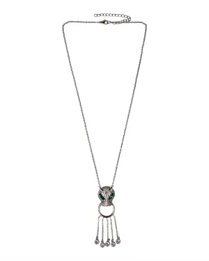 CZ Panther Head Pendant