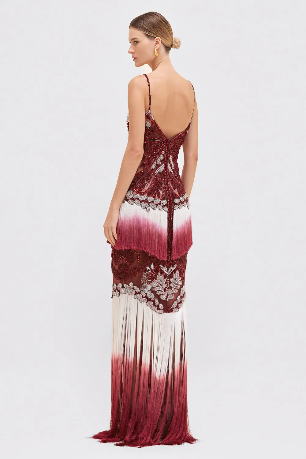 FRINGE GOWN (RUNWAY)