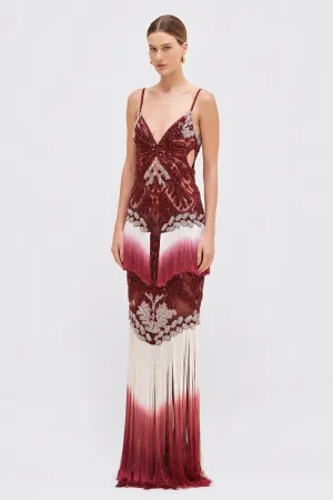 FRINGE GOWN (RUNWAY)