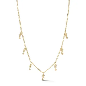 Fringe Necklace - Seahorse