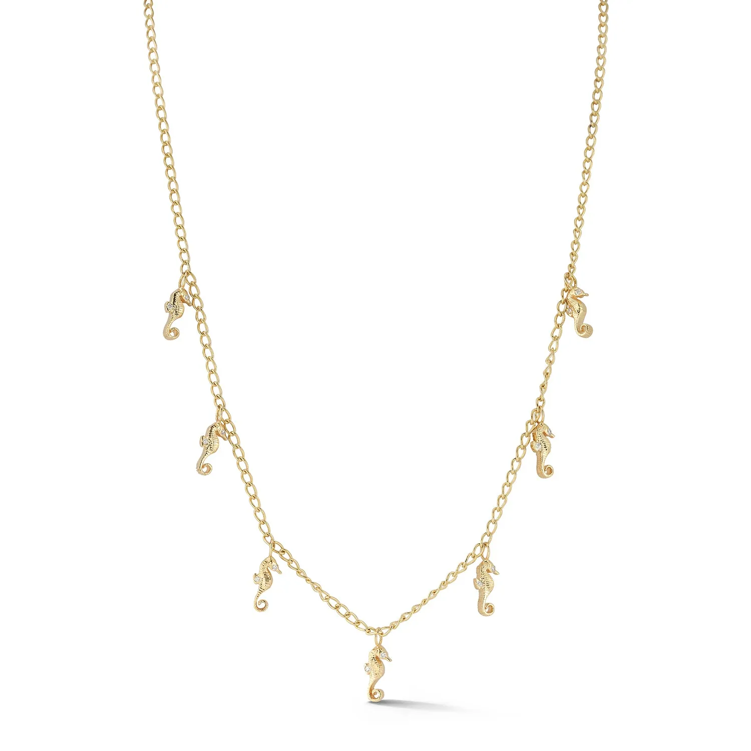 Fringe Necklace - Seahorse