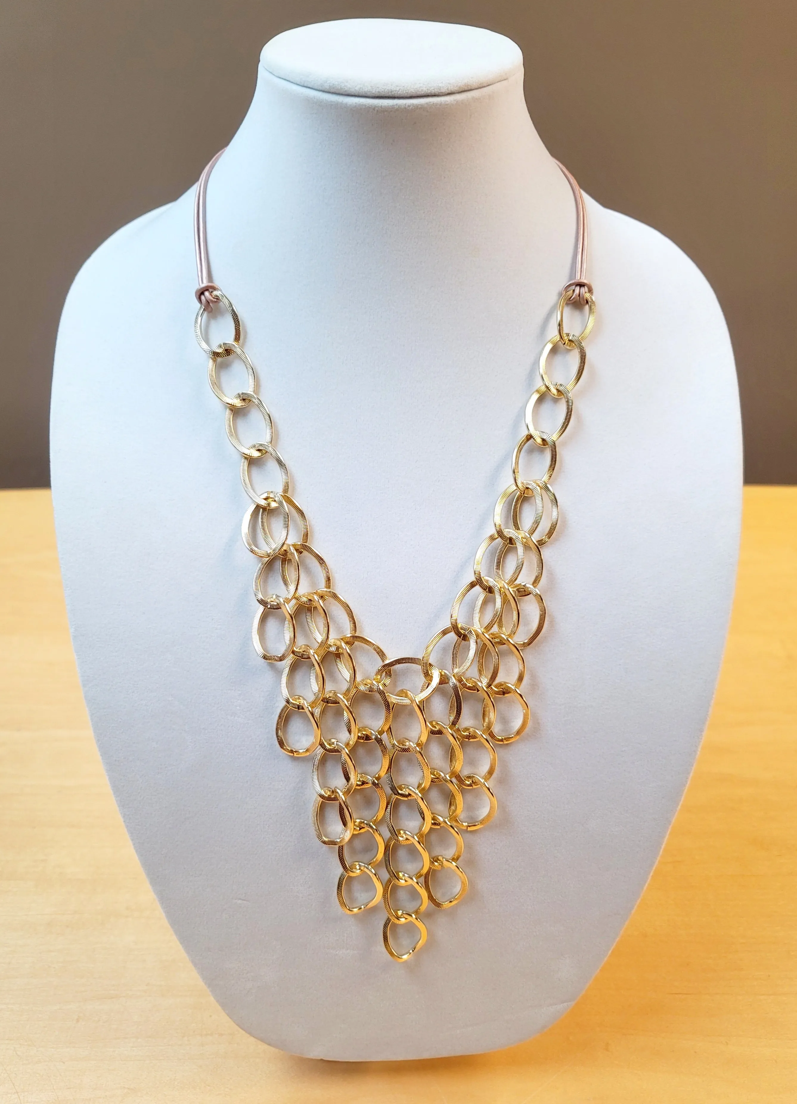 Gold Fringe Necklace