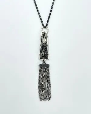 Heather Guidero Fringe & Quartz Pendant