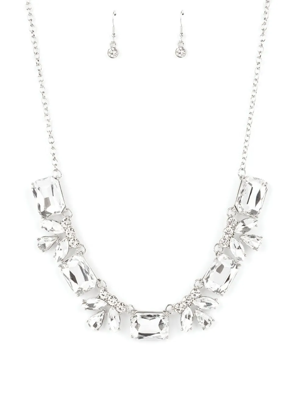 Long Live Sparkle White Necklace Set