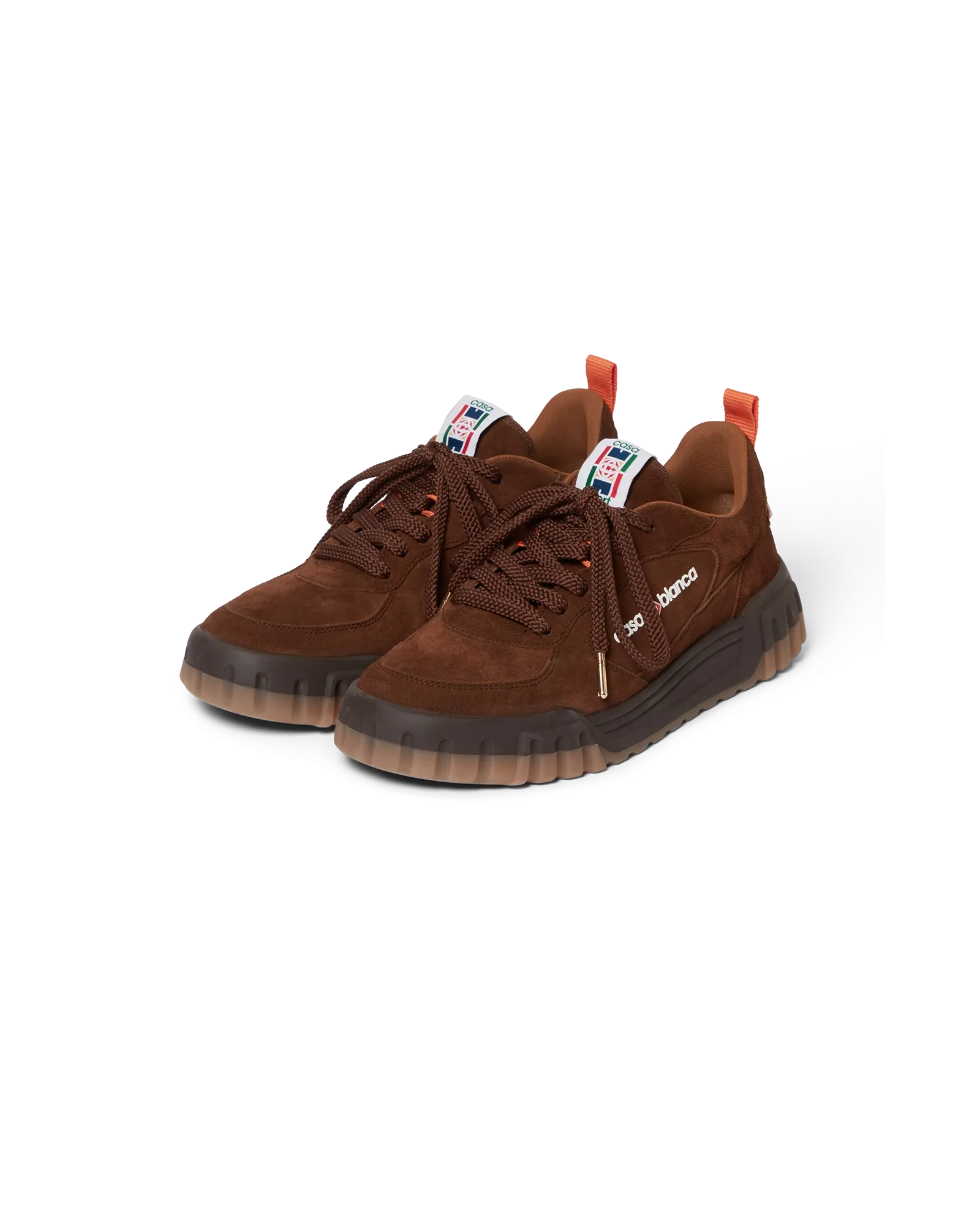 Men's Brown Suede Court Sneaker