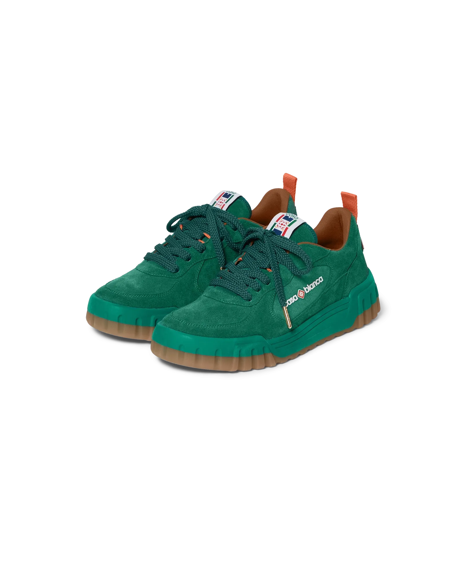 Men's Green Suede Court Sneaker
