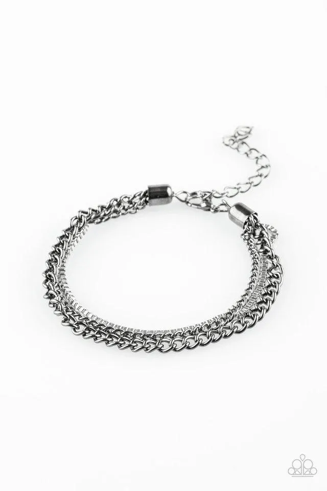 Paparazzi Bracelet ~ Industrial Icon - Black