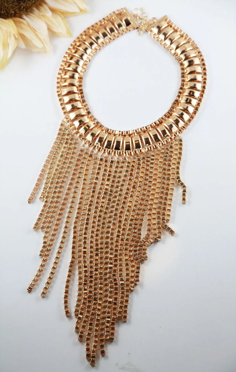 The Gold Fringe Necklace