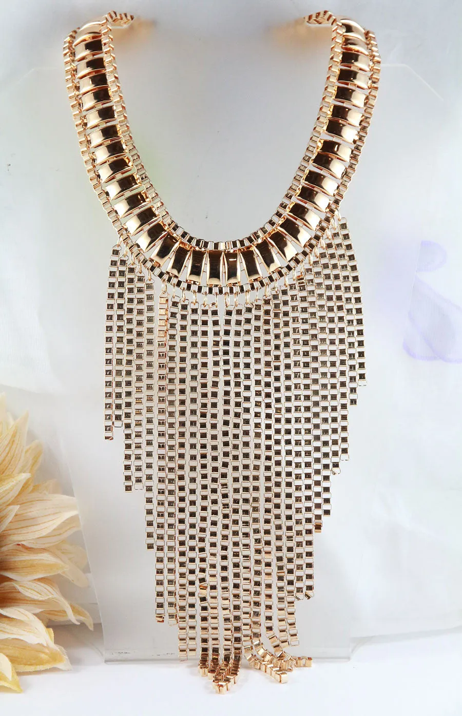 The Gold Fringe Necklace
