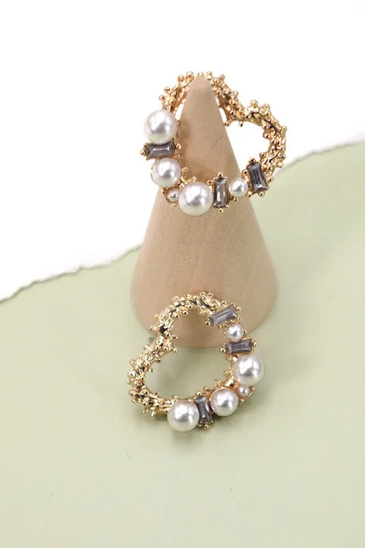 The Sweetest Ever Heart Pearl Earrings