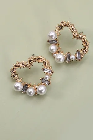 The Sweetest Ever Heart Pearl Earrings