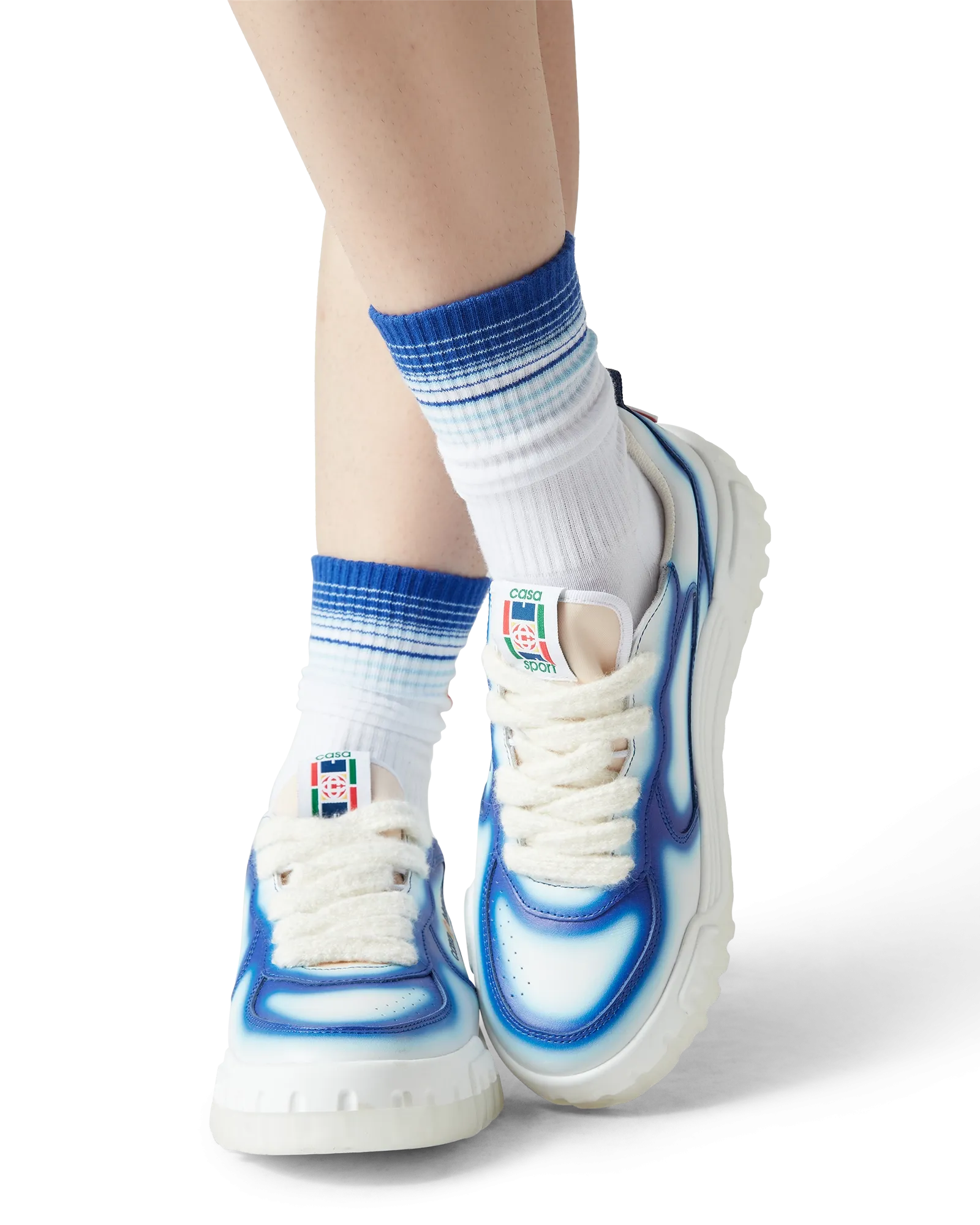 Women's Court Blue Fade Sneaker