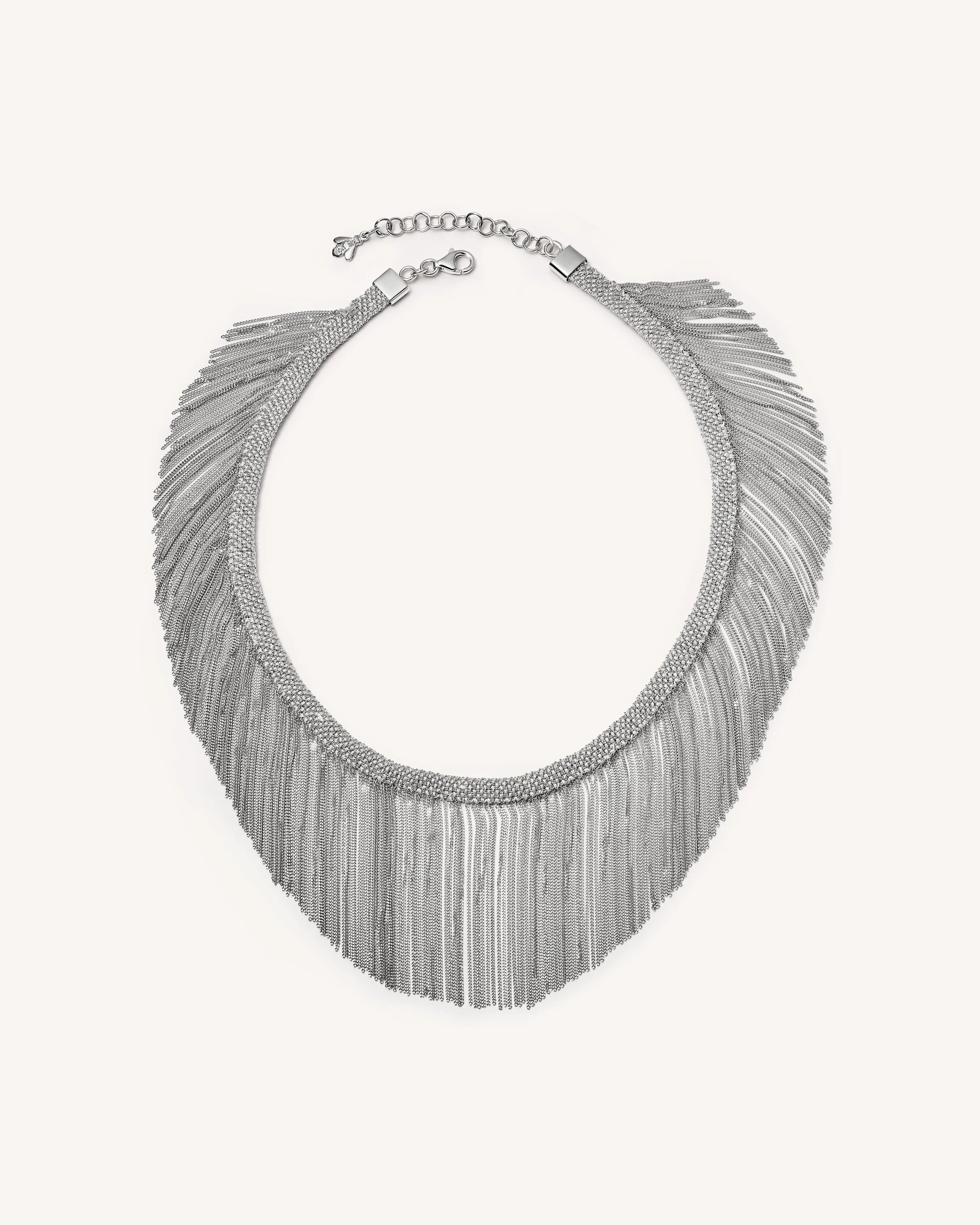 Woven Fringe Necklace