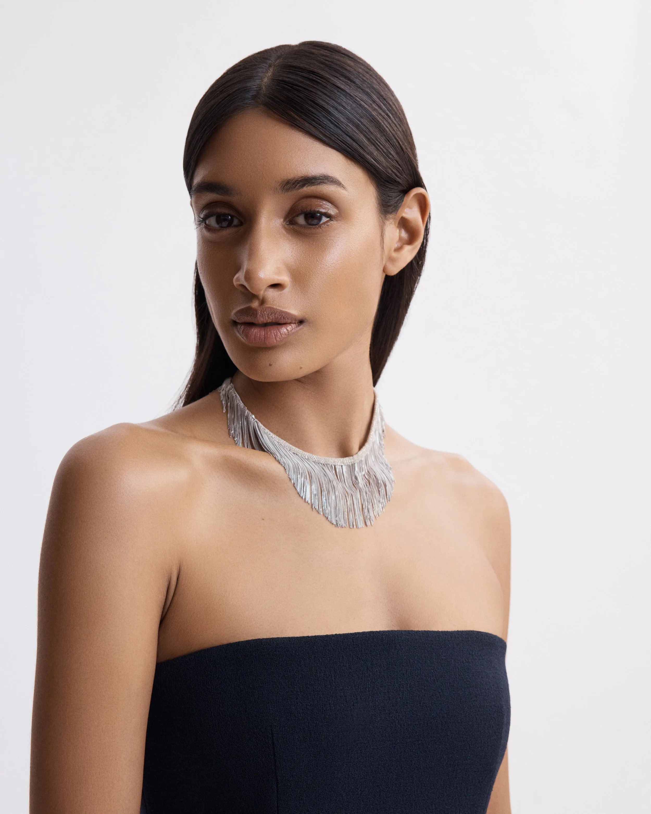 Woven Fringe Necklace